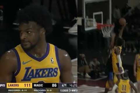 Bronny James turned on LeBron genes and impressed the crowd 😳