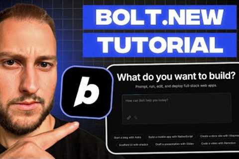 Bolt.new Tutorial for Beginners (2025) - Bolt AI