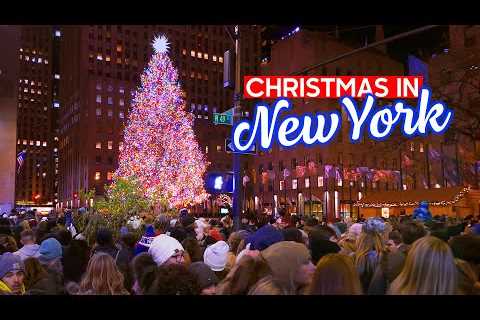NEW YORK Christmas Eve 🎄 Holiday Season in Manhattan - Walking Tour 4K