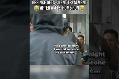 Zack Greinke on getting the Silent Treatment after a 413' home run.