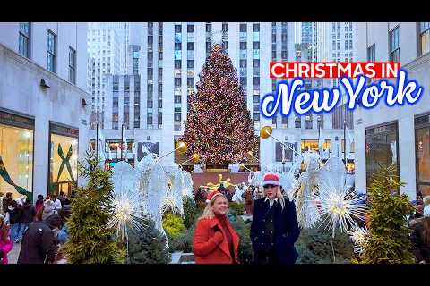NEW YORK Christmas 🎄 Holiday Season in Manhattan - Walking Tour 4K