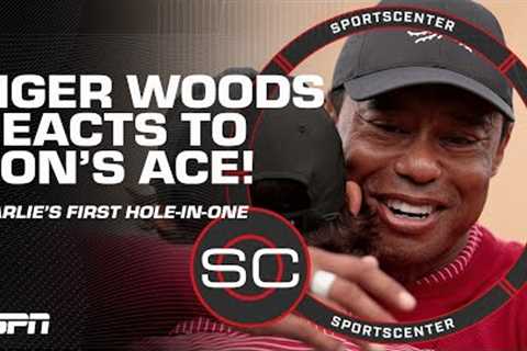 Charlie Woods sinks FIRST Hole-In-One &amp; Tiger Woods reacts at PNC Championship ⛳️ | SportsCenter