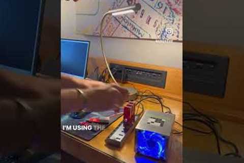 Mining Bitcoin with the free power from my Hotel room! 💸💸💸 #shorts #bitcoin #btc #mining