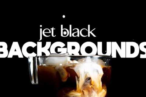 Jet black backgrounds for food photography #shorts