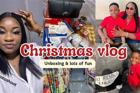 Christmas with Family 🎄| Glam birthday photo shoot + Unboxing Tons of Christmas Gift 🎁 ✨#vlog