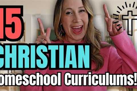 ULTIMATE GUIDE to CHRISTIAN Homeschool Curriculum ⛪ - 15 Online Christian Homeschooling Programs!