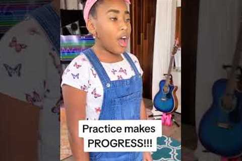 Little Singer learns to SING OPERA Vocal Exercise w/Vocal Coach