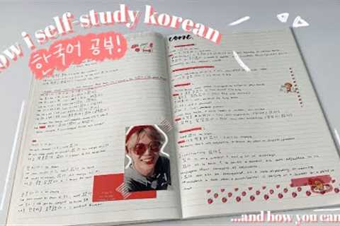 how i self-study korean and how you can too!
