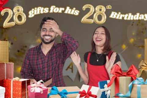Surprised him with 28 Gifts on his 28th Birthday ❤️  @lovekataria3889