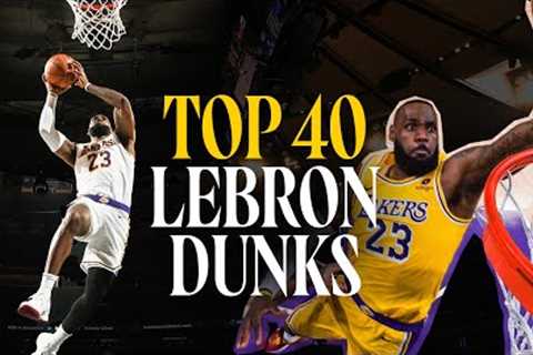 LeBron James' TOP 40 Dunks as a Laker