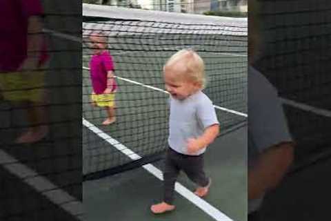 Kids are laughing together. Baby smile sound!