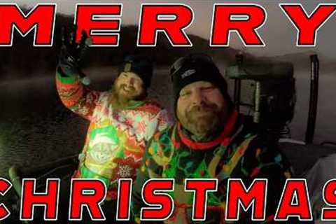 CHRISTMAS BASS FISHING! (Cold Weather Fishing Tips In Ugly Sweaters)