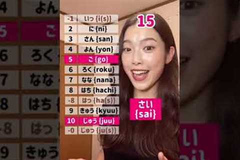 Count Age in Japanese🇯🇵#shorts