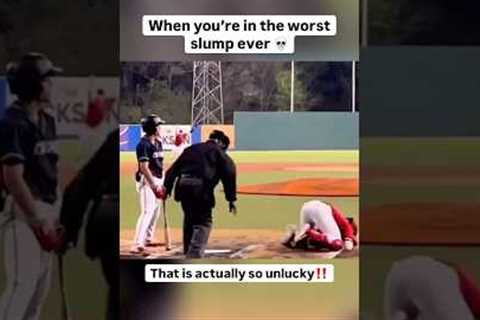 Very unlucky batter 🤣 #baseball