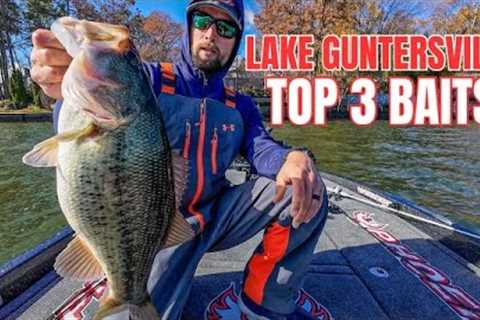My Top 3 Baits For Winter Bass Fishing! (Lake Guntersville)