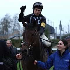 An AMAZING performance from THE NEW LION in the Coral Challow Novices' Hurdle!