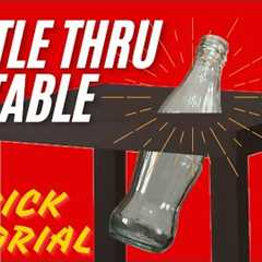 BOTTLE THRU TABLE 🪄 Magic Trick Tutorial