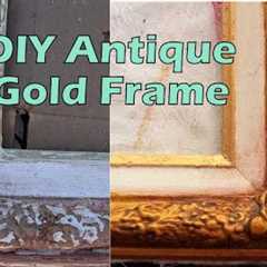 Restoring Wood Frames: DIY Antique Gold Frame