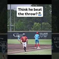 Did he beat the throw? ⚾️🔥 #justbaseball #baseball #shortsviral #mlb #homerun #infieldchatter