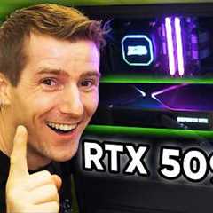 I Was The FIRST To Game On The RTX 5090 - NVIDIA 50 Series Announcement