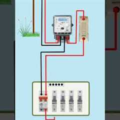 6 Way MCB Box Connection | Distribution Box Wiring Connection #shorts #youtubeshorts