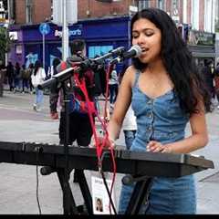 Blinding Lights on Grafton Street with Brinda Irani. (The Weeknd) cover.