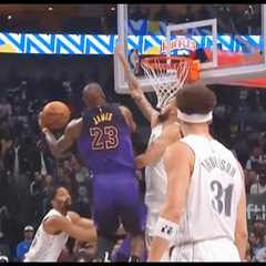 LeBron James Tries To End Dereck Lively's NBA Career With Windmill  Posterizer Dunk! Lakers vs Mavs