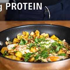 This Healthy Breakfast has 45g of Protein (Potato hash)