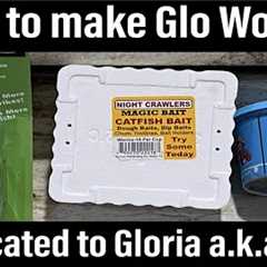 How to make Glo Worms with Worm Glo for best catfish bait recipe  - redworms and nightcrawlers