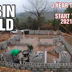 TIMELAPSE Cabin Build| Transform RAW LAND To A Beautiful HOME |Start To Finish 2024 Year In Review