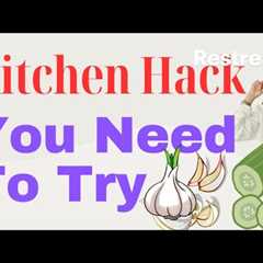 Time-Saving Hacks. Peel Garlic & Cucumber Easily