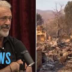 Mel Gibson’s Home Burned Down While Filming Joe Rogan’s Podcast | E! News