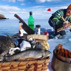 Sea Duck Hunting Blast & Cast Ice Fishing | Catch and Cook