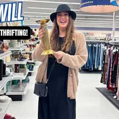 WE THRIFTED ALL DAY!  GOODWILL + MASSIVE INDOOR Garage Sale Warehouse | Thrift with us!