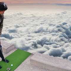 Worlds Highest Mini Golf Hole-in-One!