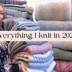 Everything I knit in 2024 with try on | What Hannah Knits knitting podcast