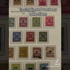 Working my stamp collection #philately #collection #stampscollection #hobby #stampcollecting