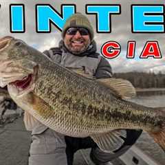 GIANT 9 lb BASS + Cold Water Fishing Tips!