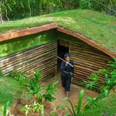 Build The Most Beautiful Underground House Villa by Ancient Skills