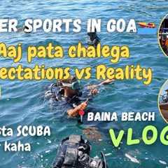 My first water sports experience in GOA | Scuba in goa | Affordable Scuba dive at BainaBeach#goavlog