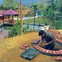 The process of building an environmentally friendly incinerator. Forest Life skills