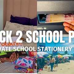 Run Errands With Me/Back To School Prep/Private School in Namibia Stationeries List/Outapi, Namibia.