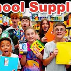 School Supplies for 10 kids! | Back To School 2024! | School Supplies Haul!