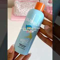 ⁠​⁠​⁠@bubbleskincare 🥹🤍 #unboxing #aesthetic #asmr #skincare #skincareroutine #thatgirl