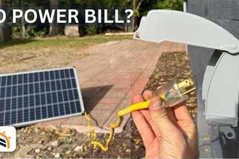 Plugged A Solar Panel Into My Home For 7 Days | Here's What Happened