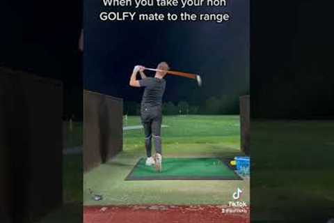 TAKE YOUR FRIEND TO THE DRIVING RANGE! GOLF BEGINNERS! #golf