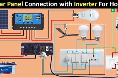 Solar Panel connection For Home with Inverter | Solar Panel for Home | Electrical Technician
