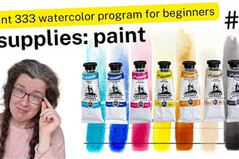 My limited watercolor paint palette - paint 333 watercolor program for beginners lesson 3