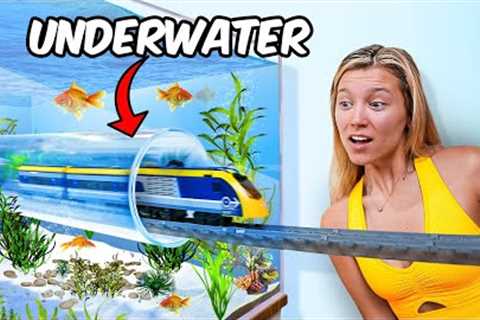 I Built a Giant LEGO Railway for my Fish