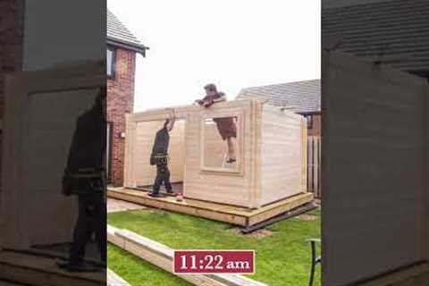 DIY Garden Log Cabin Build Timelapse | Daisy | TUIN